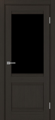 Полотно Турин 502U.21 венге Цвет Венге Размер 700х2000мм Покрытие Экошпон Стекло Черное