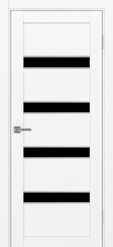 Полотно Турин 505 АПС SC белый снежный Цвет Белый снежный Размер 700х2000мм Покрытие Экошпон Стекло Черное