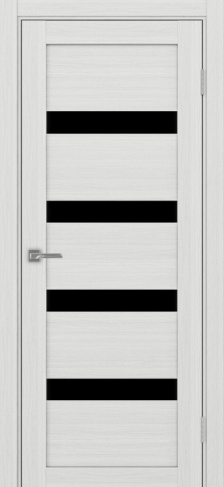 Полотно Турин 505 ясень серебристый Цвет Ясень серебристый Размер 600х2000мм Покрытие Экошпон Стекло Черное