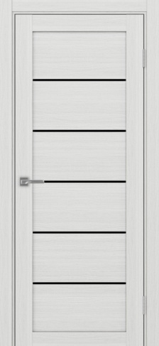 Полотно Турин 506 ясень серебристый Цвет Ясень серебристый Размер 700х2000мм Покрытие Экошпон Стекло Черное