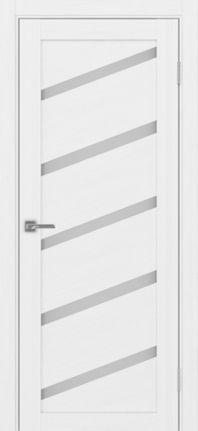 Полотно Турин 506 У белый лёд Размер 700х2000мм Покрытие Экошпон Стекло Матовое