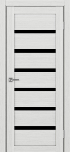 Полотно Турин 507 ясень серебристый Цвет Ясень серебристый Размер 600х2000мм Покрытие Экошпон Стекло Черное