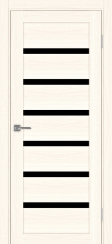 Полотно Турин 507 ясень светлый Цвет Ясень светлый Размер 800х2000мм Покрытие Экошпон Стекло Черное