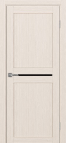 Полотно Турин 520.121 ясень перламутровый Размер 800х2000мм Покрытие Экошпон Стекло Черное