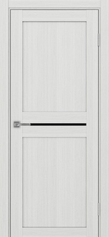 Полотно Турин 520.121 ясень серебристый Размер 700х2000мм Покрытие Экошпон Стекло Черное