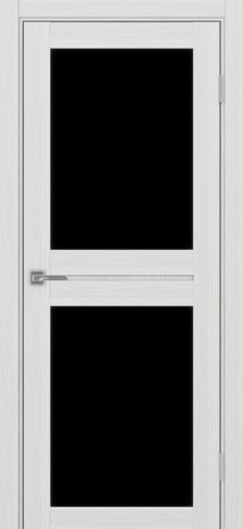 Полотно Турин 520.212 ясень серебристый Размер 700х2000мм Покрытие Экошпон Стекло Черное