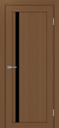 Полотно Турин  527АПС SB орех Цвет Орех Размер 600х2000мм Покрытие Экошпон Стекло Черное